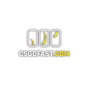 CSGOFast.com logo featuring gaming icons and bold text