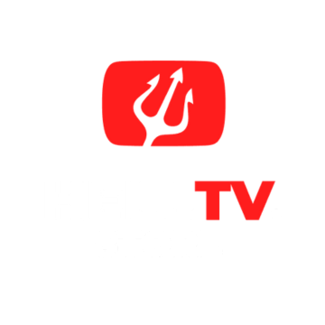 HELLTV.store logo featuring a red icon with a white fist