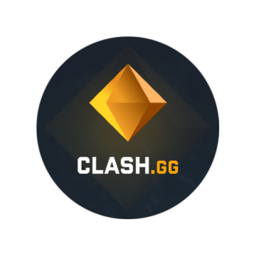 Clash.gg logo featuring a golden gem