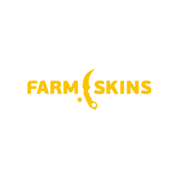 Farmskins logo with a yellow knife